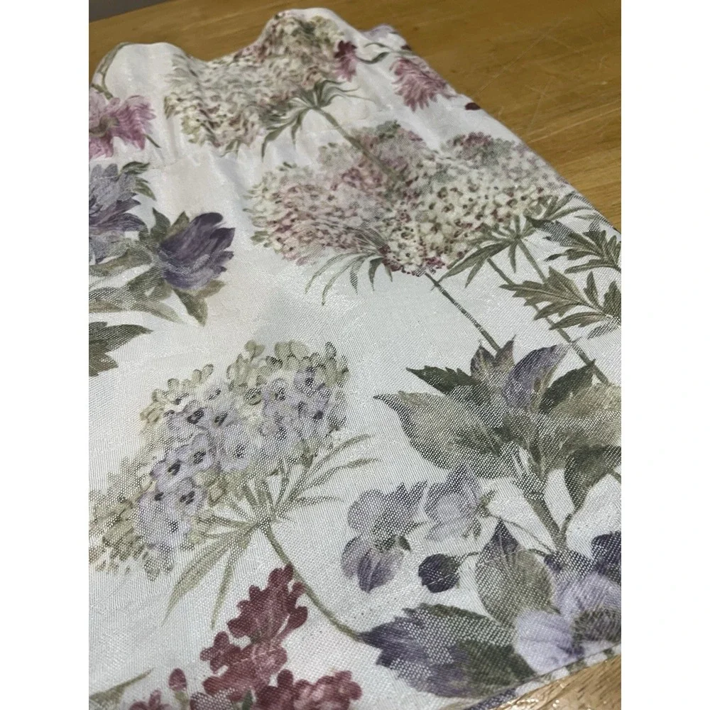 Vtg Martex Floral Valance Garden Cottage Core 80x15
